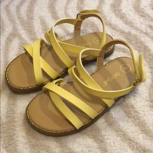 Girls Yellow Sandals